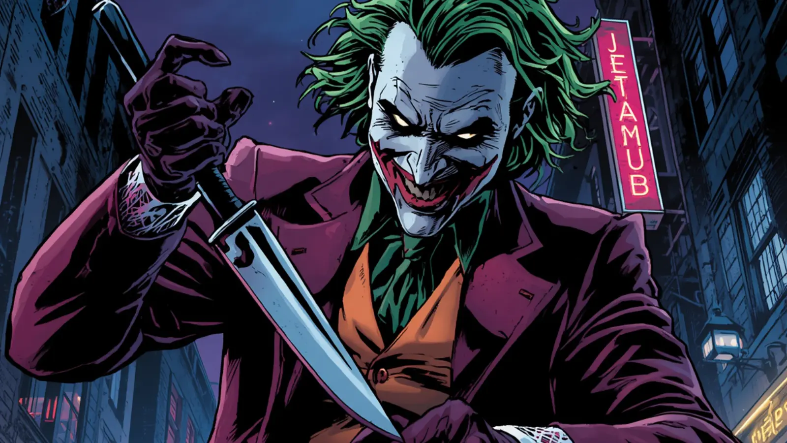 dark knight joker knife