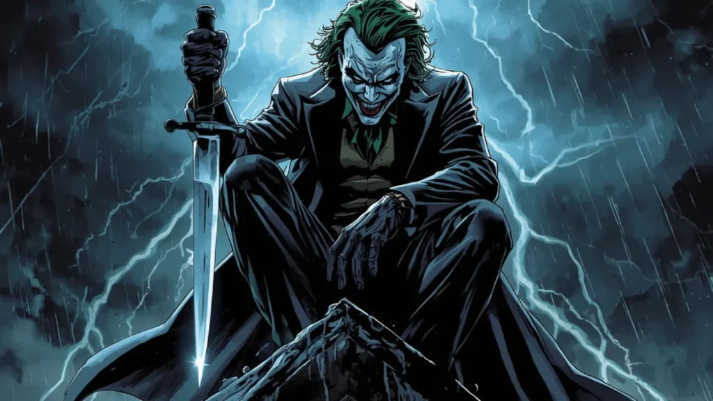 dark knight joker knife