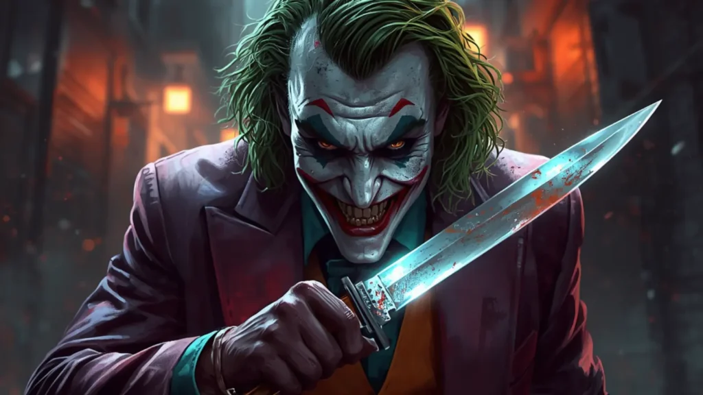 dark knight joker knife