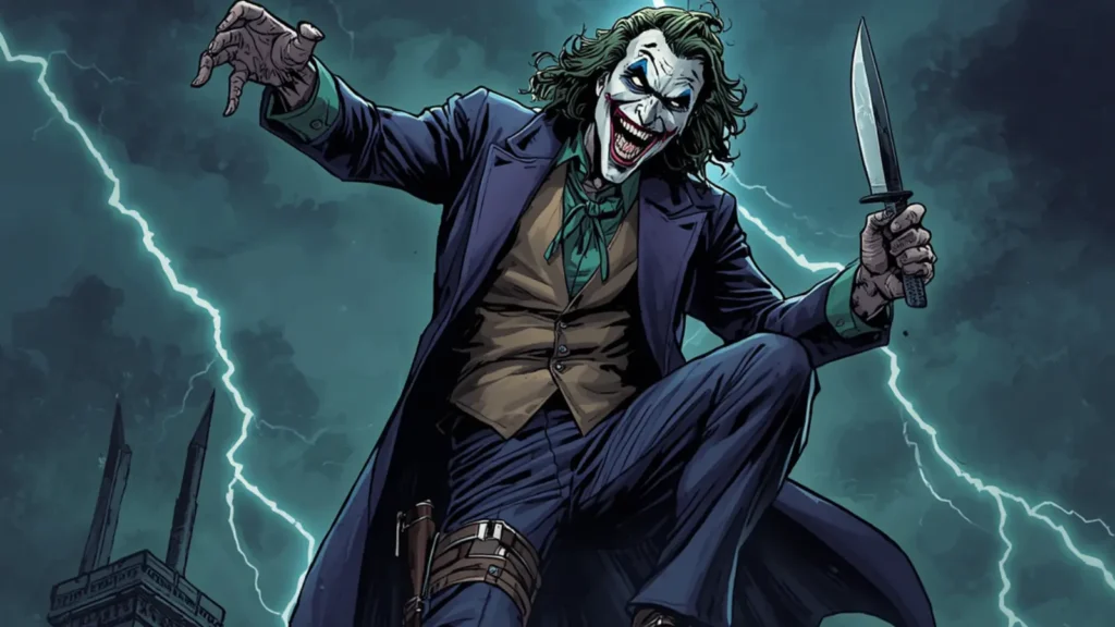 dark knight joker knife