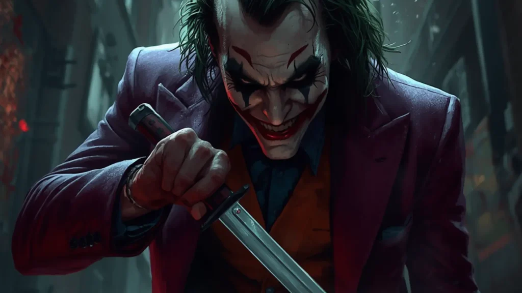 dark knight joker knife