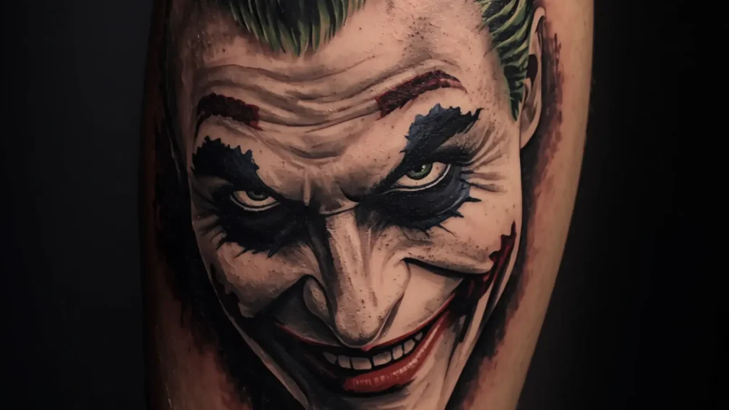 face joker tattoo