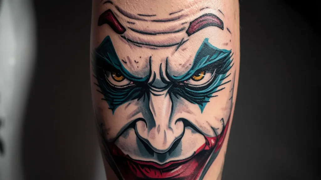 face joker tattoo